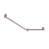 Mecca Care 32mm Ambulant 45 Degree Bent Tube Nero Grab Rail 450X650mm - Brushed Bronze
